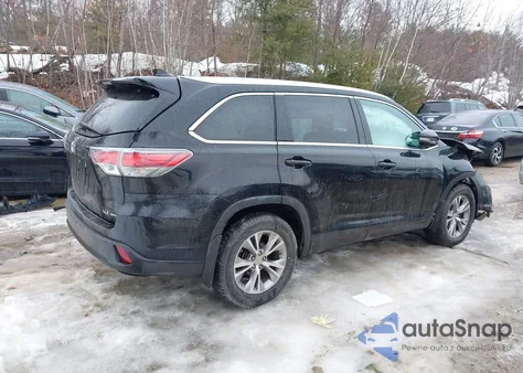 2015 Toyota Highlander Xle V6 from USA, damaged, VIN 5TDJKRFH8FS214398
